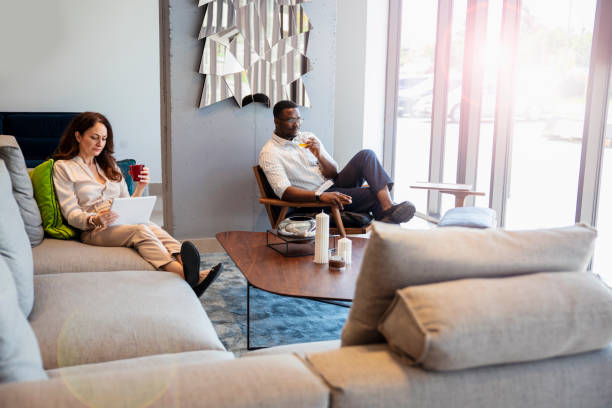 istock Enjoying and working in modern life! 1618530859