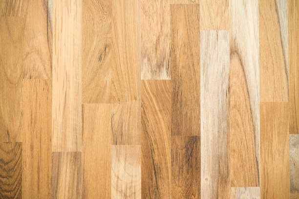 istock Wood finger joint board texture background from above view. 1618533009