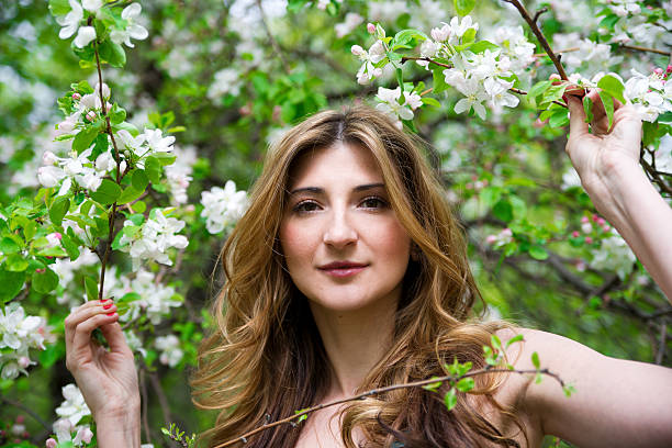 istock Young woman in nature 161854471