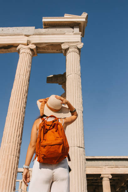 istock Tourist in front of Parthenon at Acropolis 1618570913