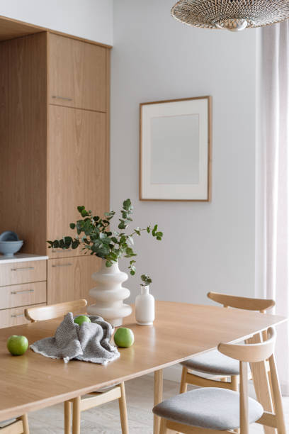 istock wood tabletop and decor at cozy kitchen with stylish interior 1618584561