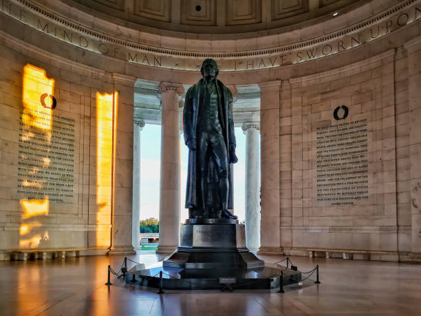 Thomas Jefferson Memorial along Tidal Basin in Washington, DC.