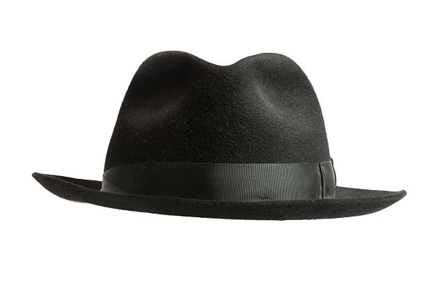 ブラックのフェルト帽