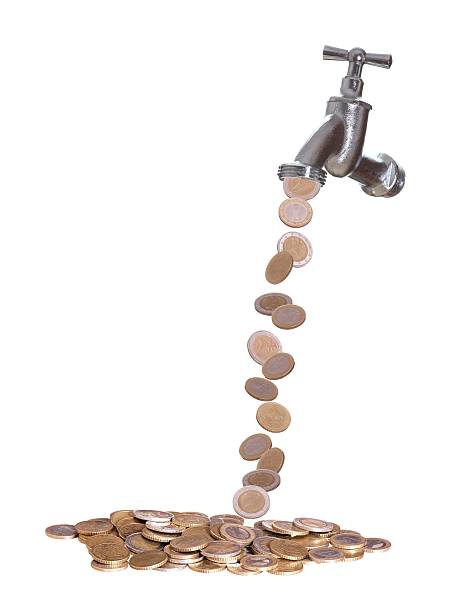 istock faucet were european currency drops out 161866139