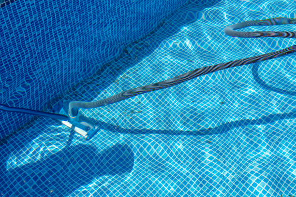 istock Pool vacuum cleaner for cleaning swimming pool 1618665753
