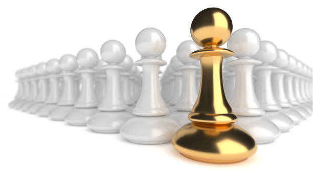 istock Chess pawn piece outstanding. Leadership concept 1618686408