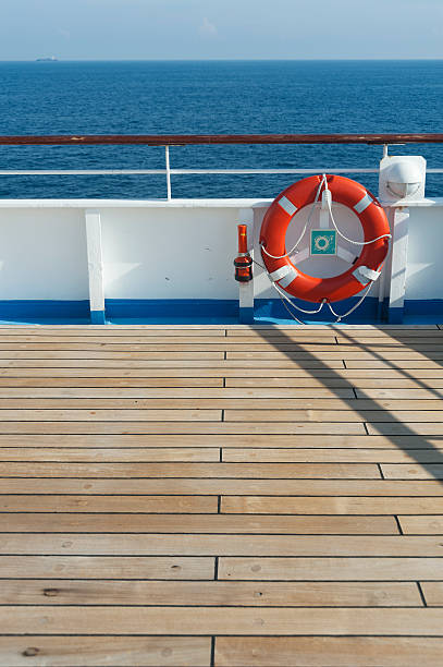 istock Wooden wharf,buoy and blue Sky 161869558