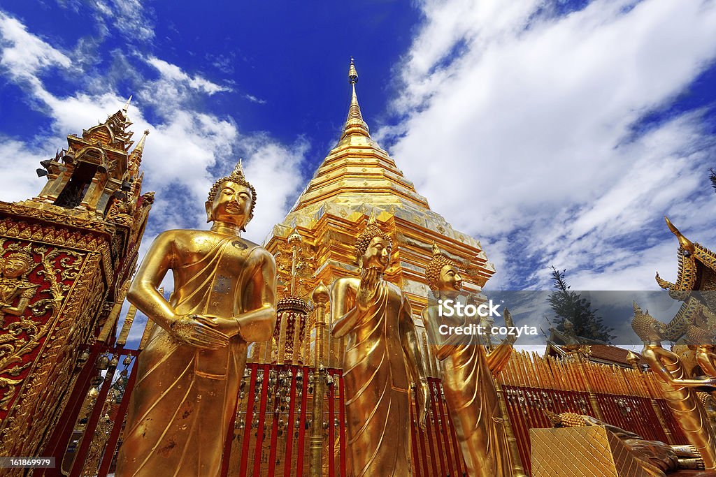 Wat Phra che Doi Suthep Tempio - Foto stock royalty-free di Wat Phrathat Doi Suthep