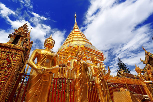 Wat Phra That Doi Suthep Temple stock photo