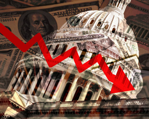 us government credit downgrade and deficit spending - downgrade imagens e fotografias de stock