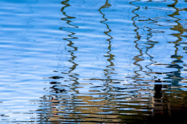 istock reflection of ships in the water . abstract background 1618778964