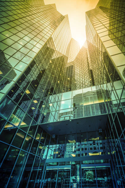 istock Modern glass corporate building 161878682