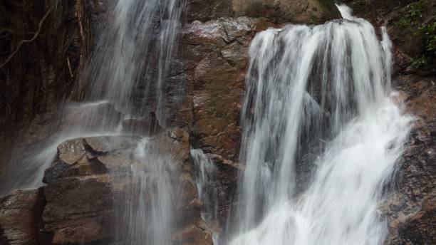 istock Up-Close Glimpse of a Powerful Waterfall in Sharp Detail 1618822070