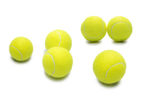 istock Tennis balls isolated on white background. 1618823474