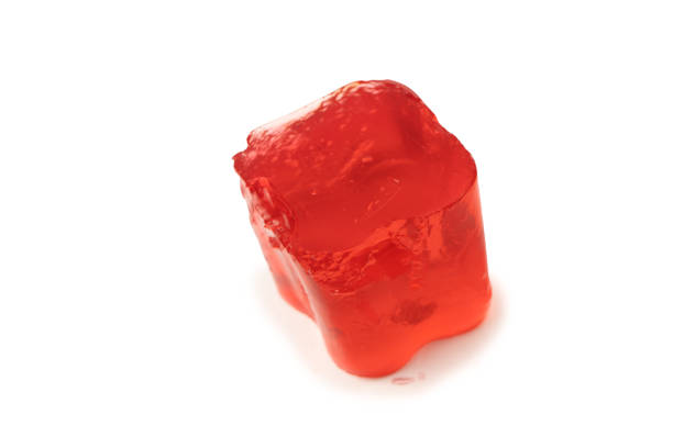 istock Sweet fruit jelly dessert isolated on white background. 1618824015