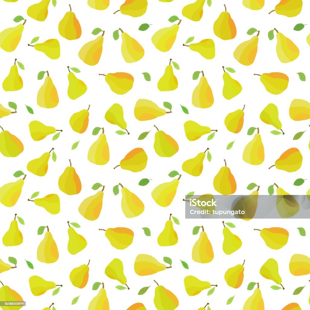Pears Texture Color Pear Fruit Texture Vector Fashion Pattern Stock Illustration - Download ...