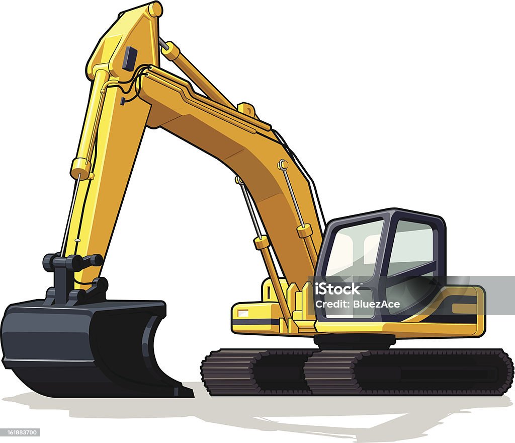 Excavator - clipart vectoriel de Pelleteuse libre de droits