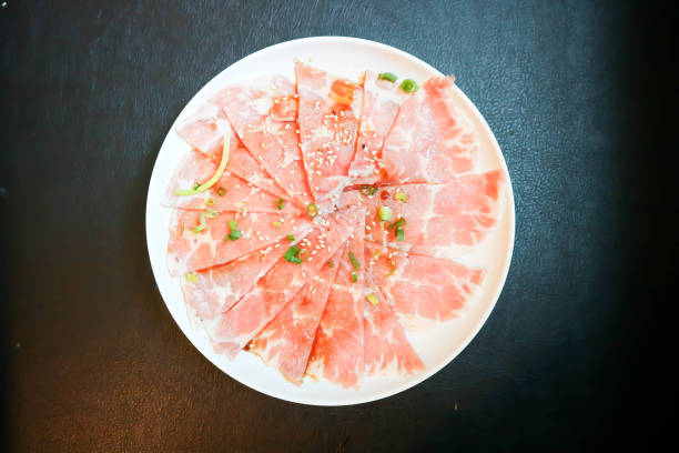 istock beef or sliced beef , raw beef or sliced pork 1618880428