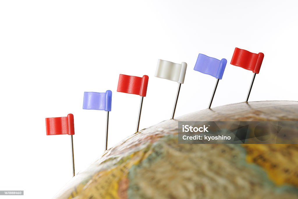 Pushpin 世界の国旗 - アウトフォーカスのロイヤリティフリーストックフォト