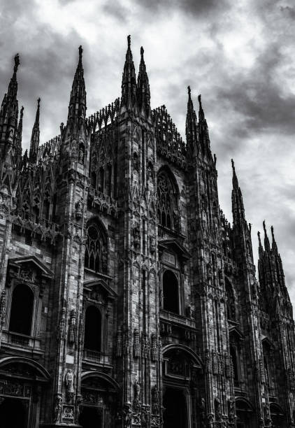 istock Duomo di Milano(Milan Cathedral) in black and white 1618888546