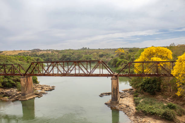 istock Landscape with the old Epitacio Pessoa iron bridge. 1618891355