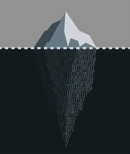 Vector illustration of Deep web illustration