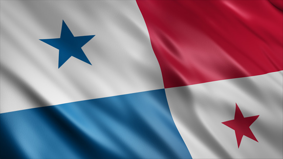 Panama National Flag, High Quality Waving Flag Image