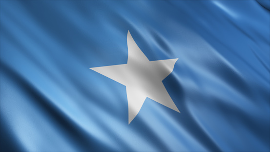 Somalia National Flag, High Quality Waving Flag Image