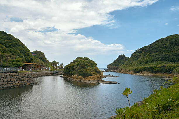 istock Heping Island Park, a park with forming rocks with special shapes from strong wind erode the coastal area over the years 1618995641
