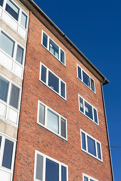 istock Facade of a modern apartment building in Kiel, Germany 161900604