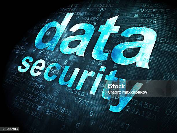 Safety Concept Data Security On Digital Background Stock Photo - Download Image Now