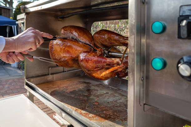 istock crispy rotisserie turkey in outdoor cooker 1619081099