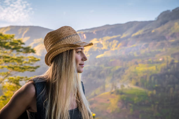 istock Pretty girl in the mountains 1619099679