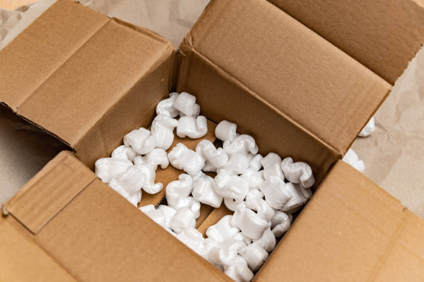 istock Packing material in a carton 1619140581