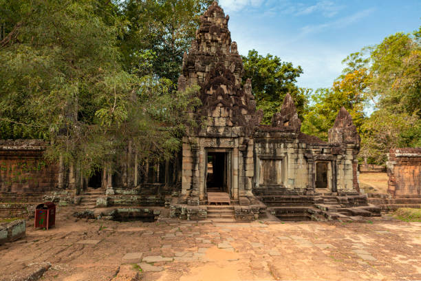 istock Ancient Khmer architecture.  Angkor Wat complex, Siem Reap, Cambodia travel destinations 1619156446