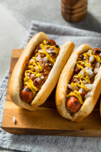 istock Homemade Coney Island Hot Dog 1619166667