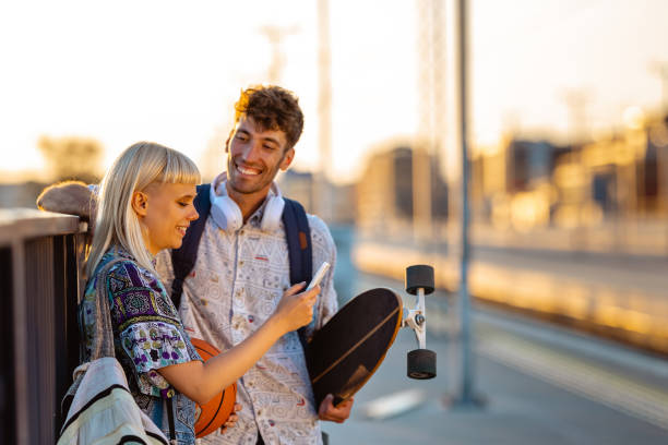istock Cheerful young people in the city 1619167340