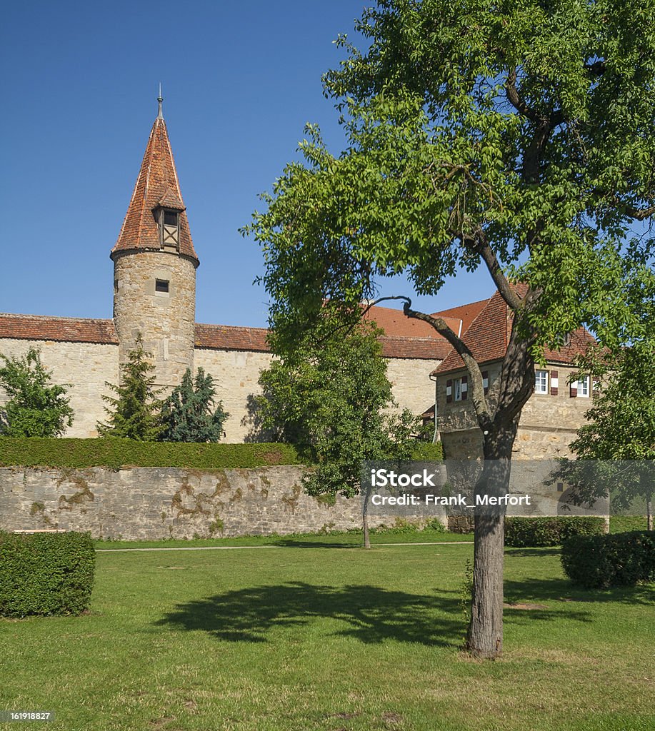 Stadtmauer von Rothenburg ob der Tauber - Lizenzfrei Altstadt Stock-Foto