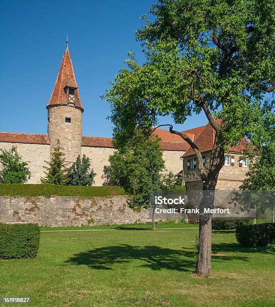Stadtmauer Von Rothenburg Ob Der Tauber Stockfoto und mehr Bilder von Altstadt - Altstadt, Baum, Bayern