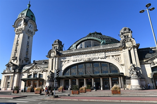 The Gare du Nord (Station of the North) - officially Paris-Nord, is one of the six large terminus stations of the SNCF mainline network for Paris, France. It serves train services toward regions north of Paris, along the Paris–Lille railway.