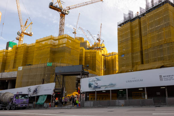 Urbanism residential building in Ho Man Tin, Kowloon, Hong Kong Hong Kong - August 16, 2023 : Urbanism residential buildings under construction in Ho Man Tin, Kowloon, Hong Kong. new urbanism stock pictures, royalty-free photos & images
