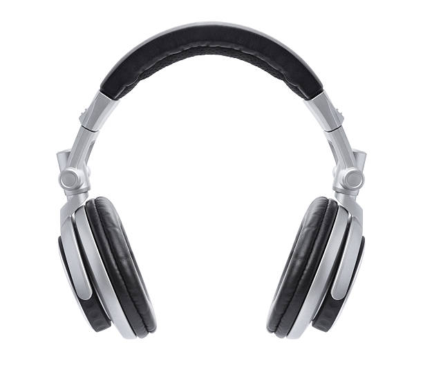 istock Stylish Silver DJ Headphones 161920900