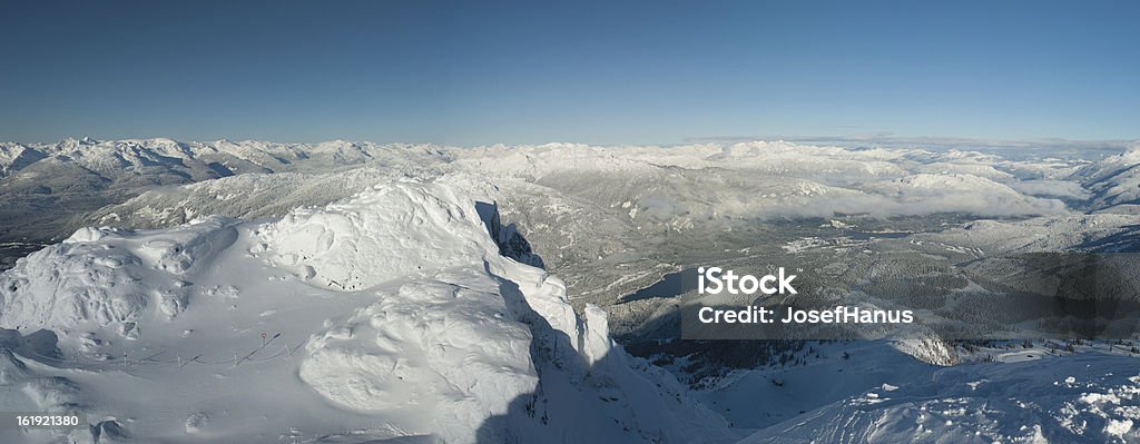 Coast Mountains Panorama - Lizenzfrei Anhöhe Stock-Foto