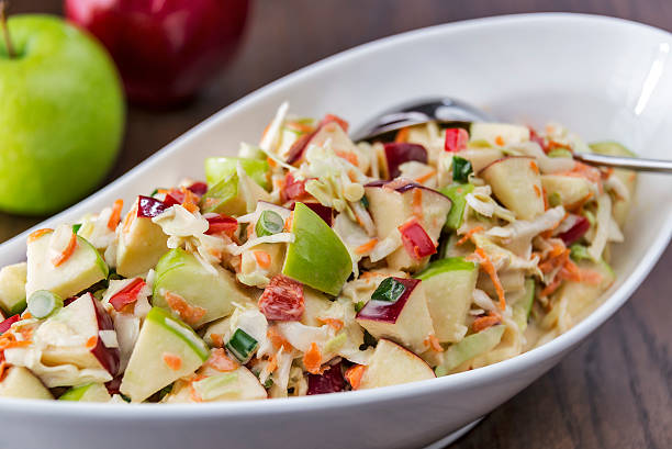 istock Coleslaw with green and red apples 161921445