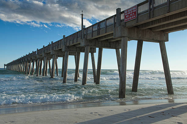 istock Waves and  The Pier on Pensacola Beach 161922077