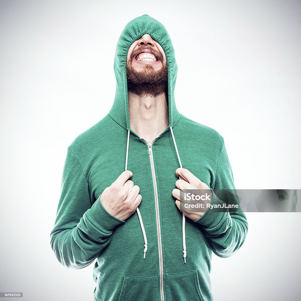 Hooded Sweatshirt Hide and Seek - Royalty-free Homens Foto de stock