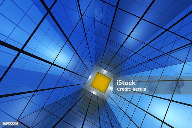 Blue Abstract Background Stock Photo - Download Image Now - Construction Industry, Three Dimensional, Abstract