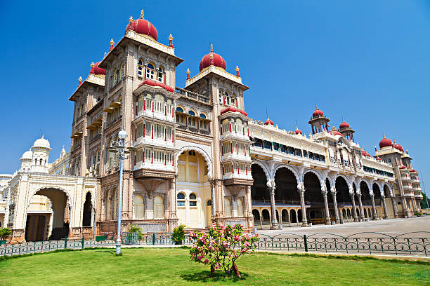 palácio de mysore - wodeyar - fotografias e filmes do acervo