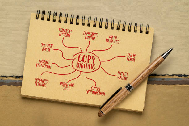 istock copywriting infographics or mind map sketch in a spiral notebook, marketing, branding and communication concept 1619260982