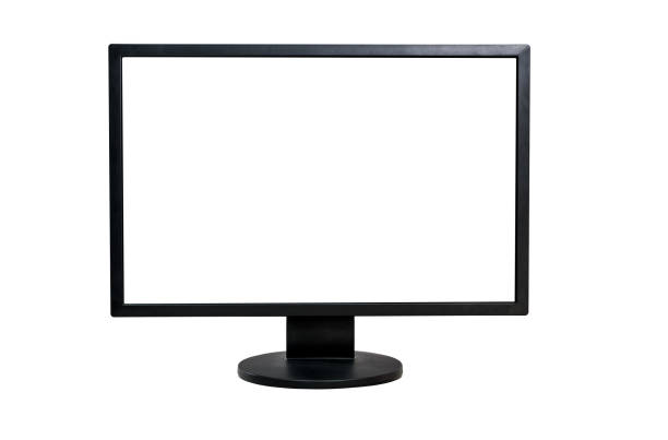 istock Computer monitor on on a white background 1619261021